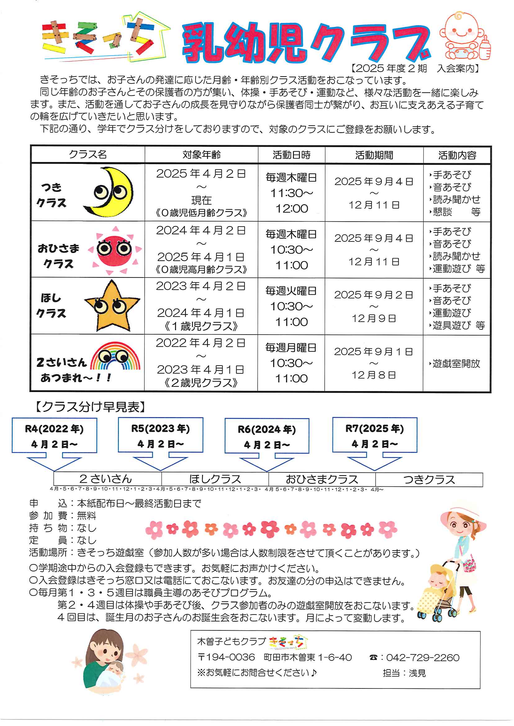 乳幼児クラブについて