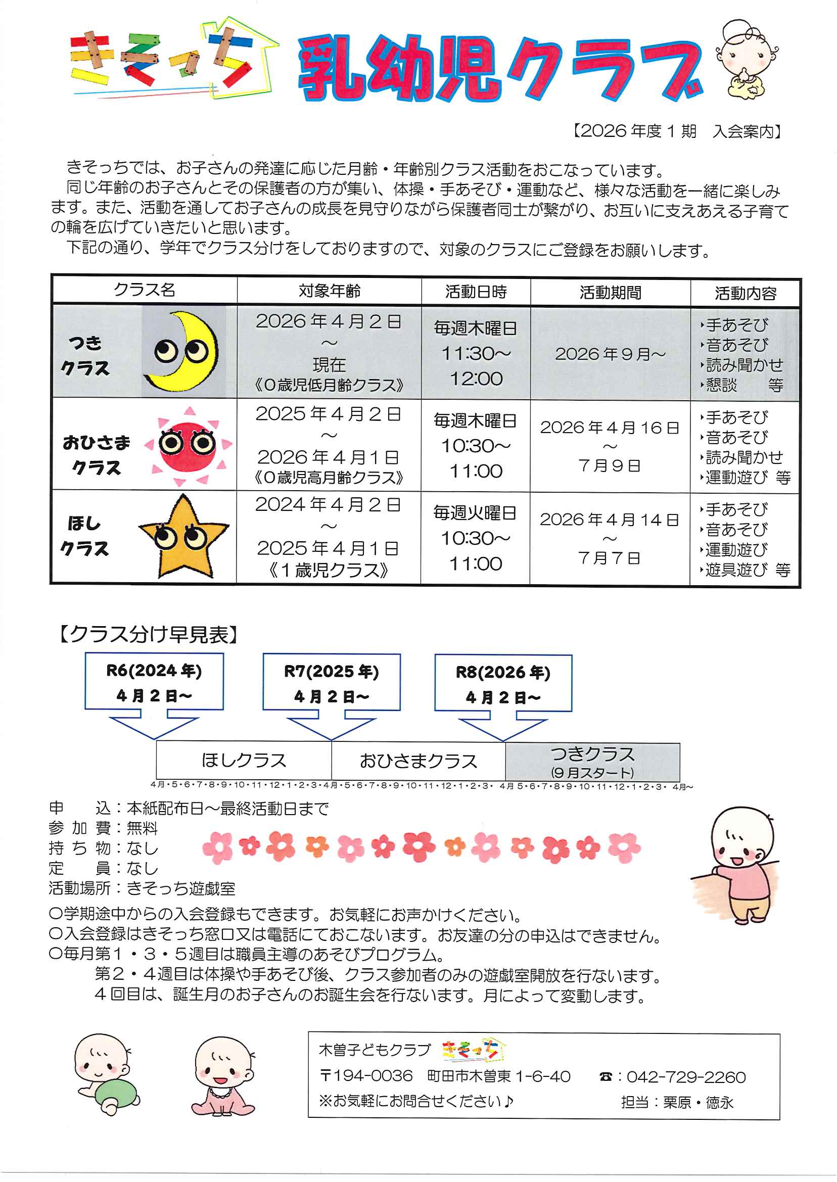 乳幼児クラブについて